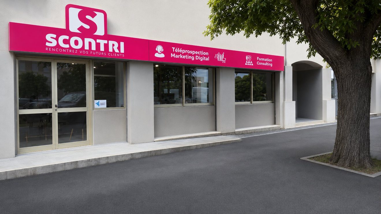 La façade de l'agence Scontri à Vescovato